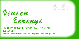 vivien berenyi business card